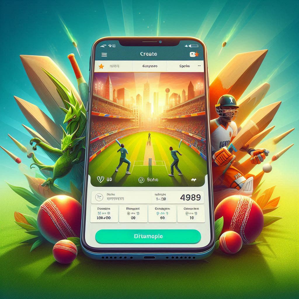 Fantasy Cricket App Mockup